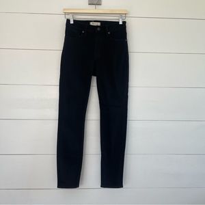Madewell Black 9” High Rose Skinny Jeans